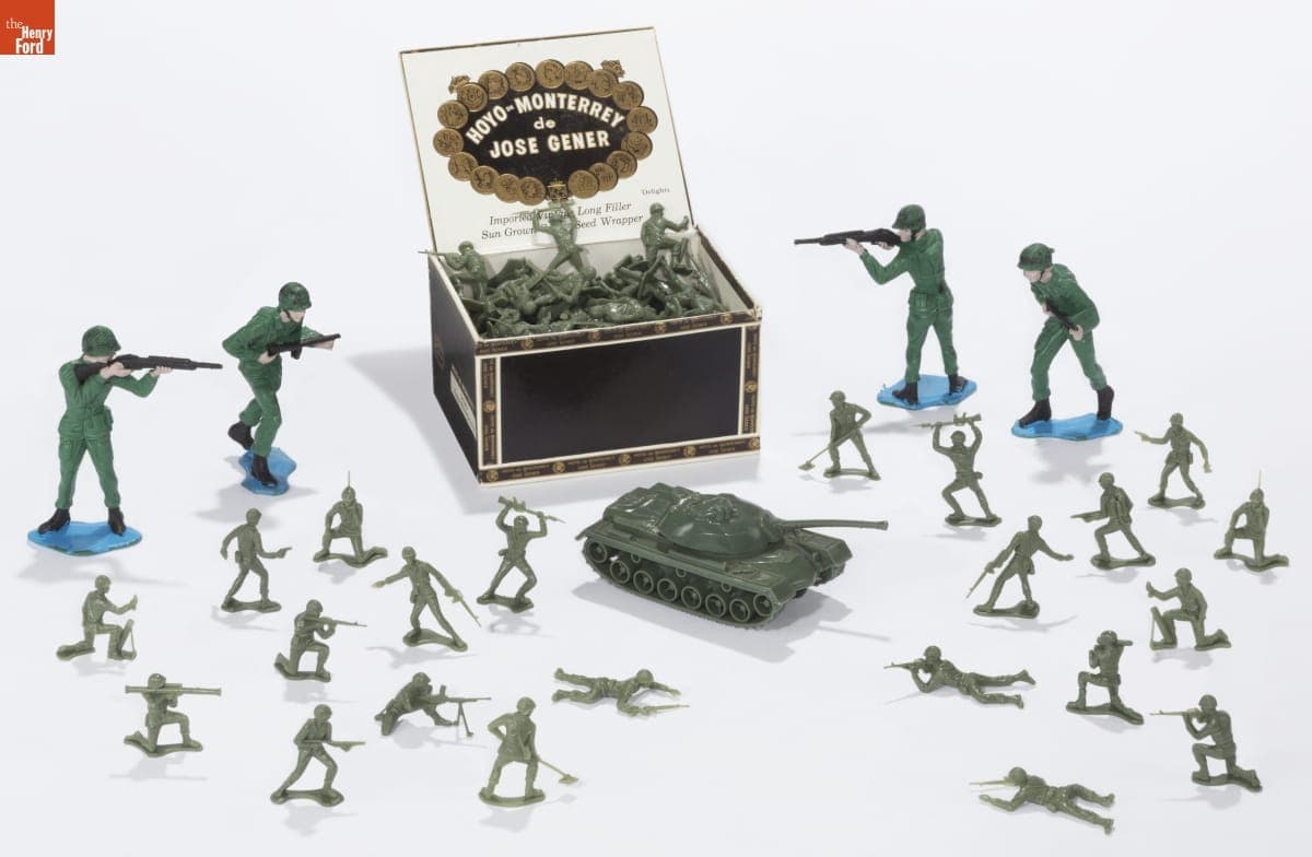 Toy Soldiers with Tank, 1965-1995