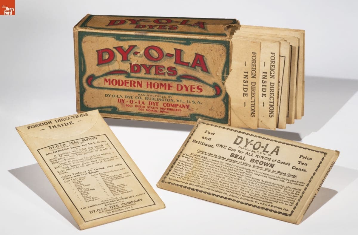 Dy-O-La Dye Co. "Modern Home Dyes: Seal Brown," 1895-1925