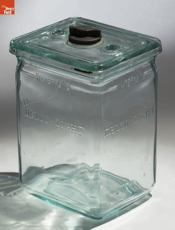 Delco-Light Co. Exide Farm Lighting Battery Jar, circa 1935