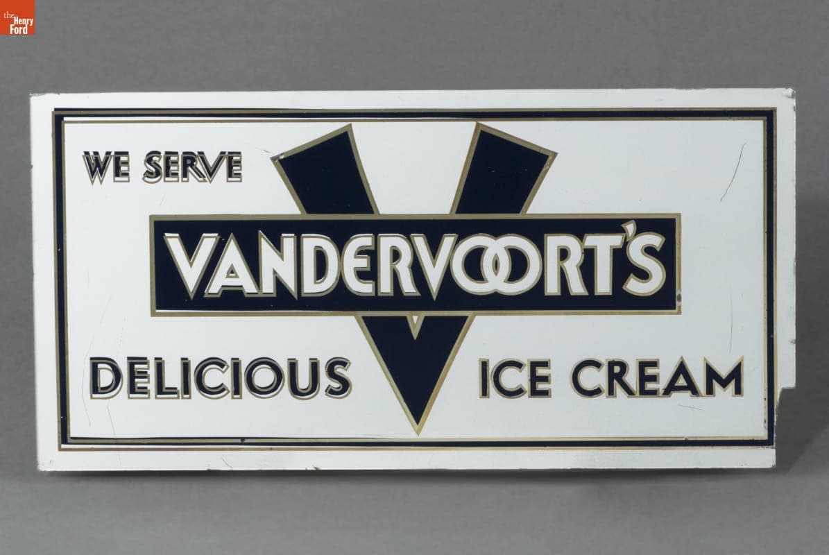 Vandervoort's Ice Cream Sign