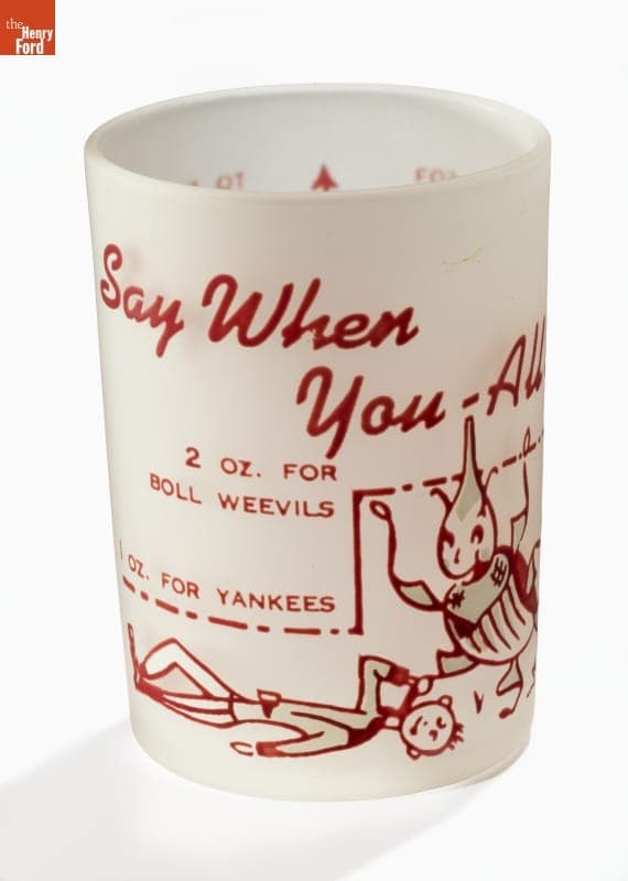 Shot Glass, "Say When You-All!" circa 1950