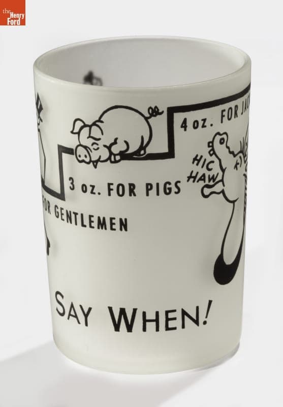 Shot Glass, "Say When!" circa 1950