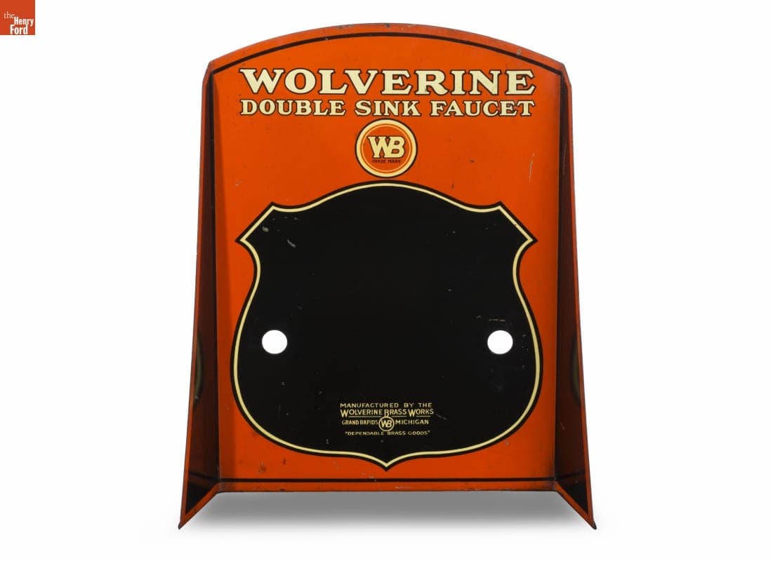 Wolverine Double Sink Faucet Display, 1910-1940