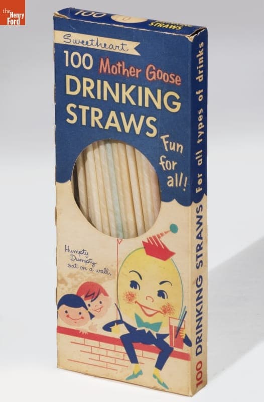 Sweetheart Mother Goose Drinking Straws, circa 1950