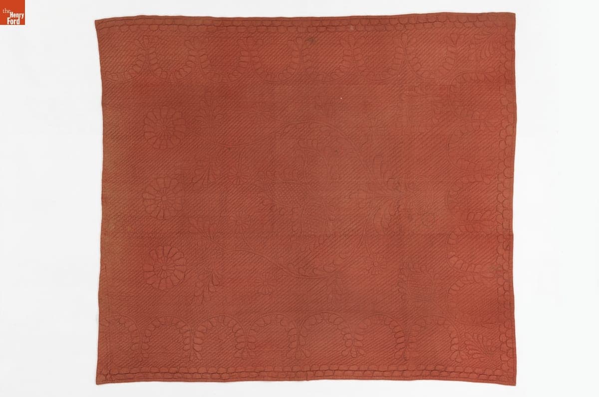 Wholecloth Quilt, circa 1800