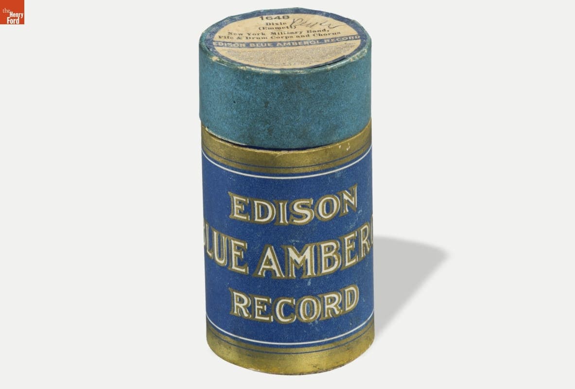 Edison Blue Amberol Cylinder Record, "Dixie," 1913