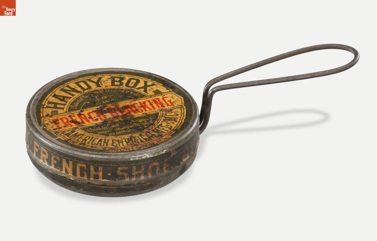 Tin of Shoe Blacking, 1881-1906