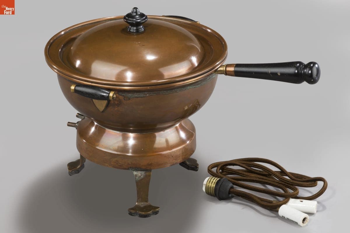 Joseph Heinrichs Electric Chafing Dish, Used by the Harvey S. Firestone Family, 1900-1925