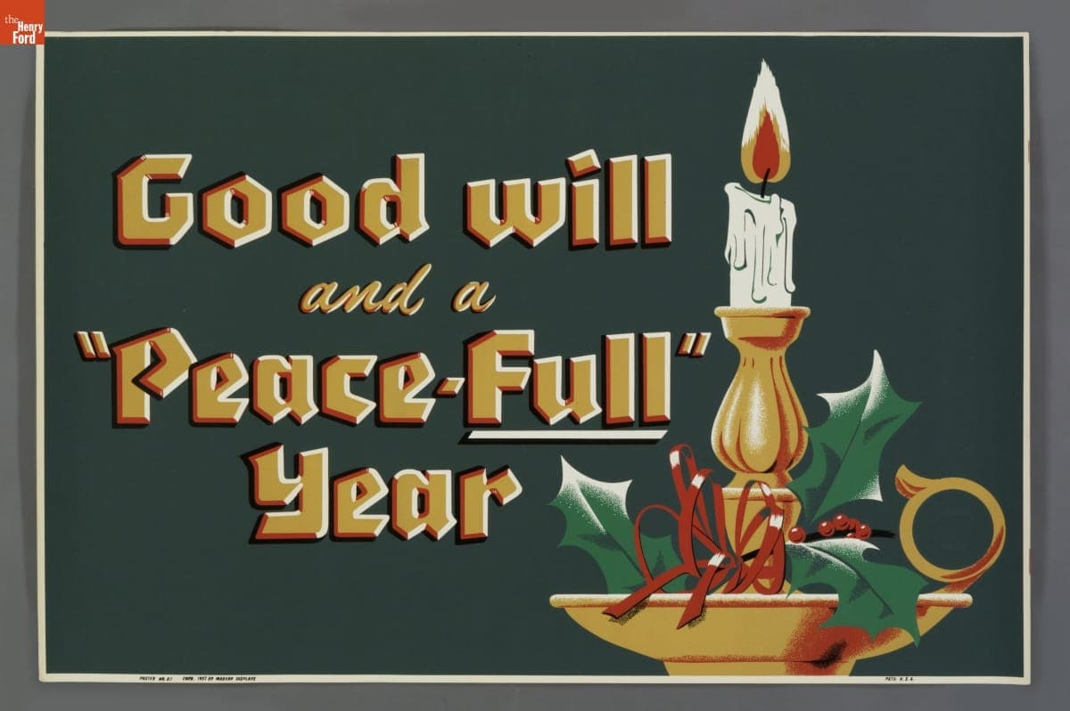 "Good Will and a "Peace-Full" Year," 1957