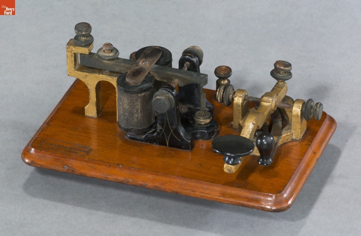 Telegraph Key and Sounder, 1886