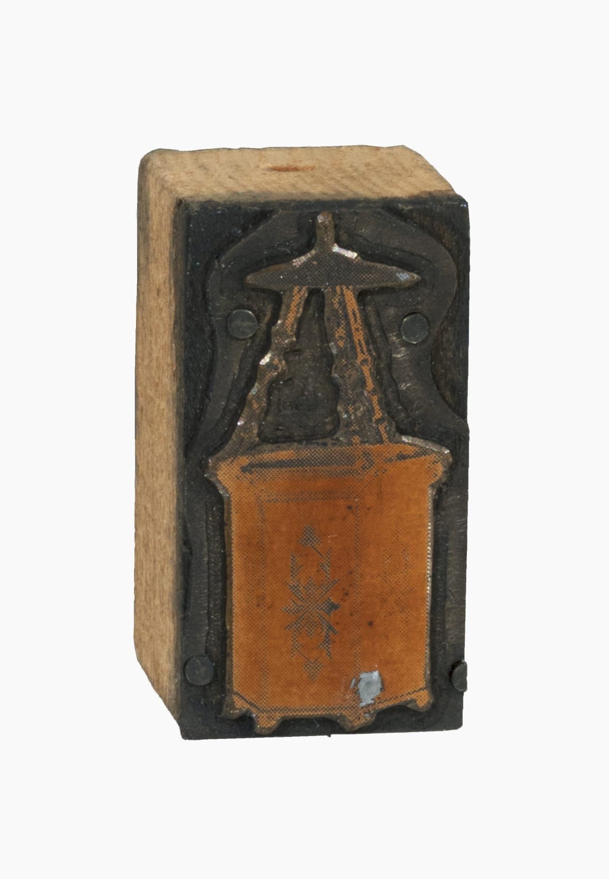 Printing Plate with Image of a Hanging Lamp