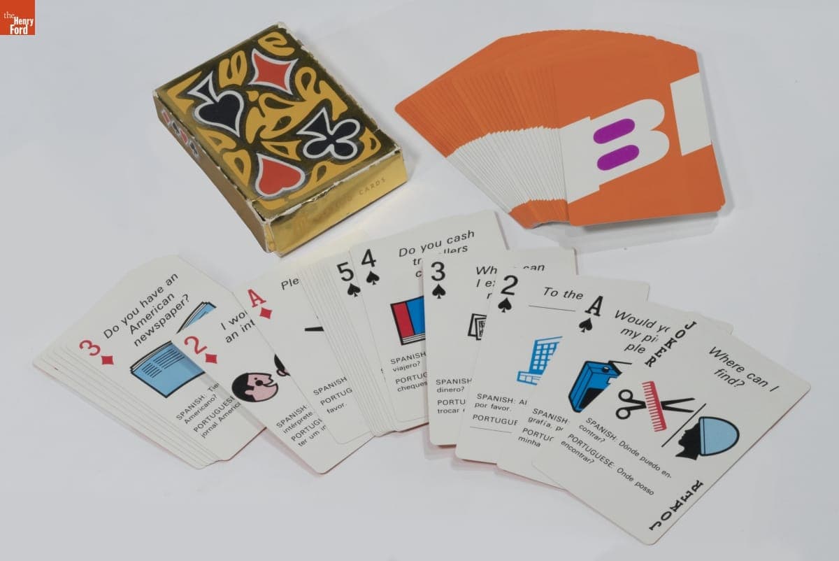 Set of Braniff International Airways Playing Cards, circa 1973