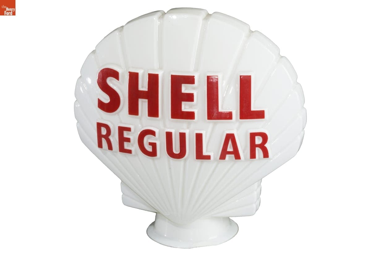 "Shell Regular" Gasoline Pump Globe, 1948-1959