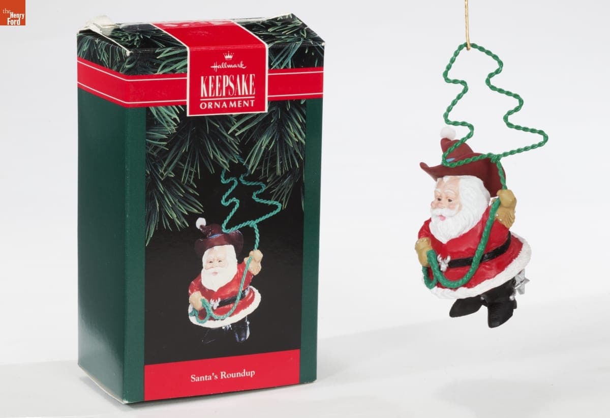 Hallmark "Santa's Roundup" Christmas Ornament, 1992