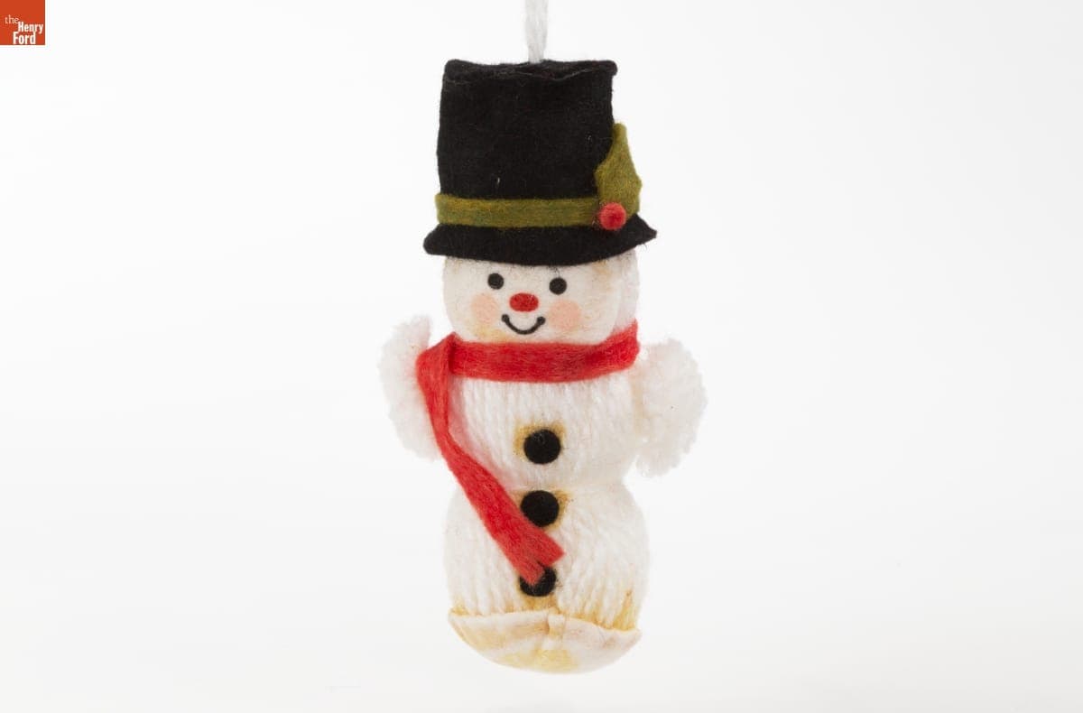 Hallmark "Yarn Ornament: Snowman" Christmas Ornament, 1974