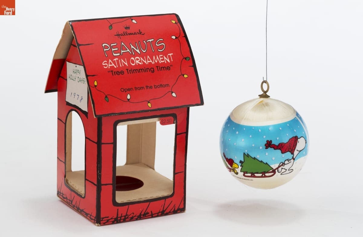 Hallmark "Peanuts: Tree Trimming Time" Christmas Ornament, 1978