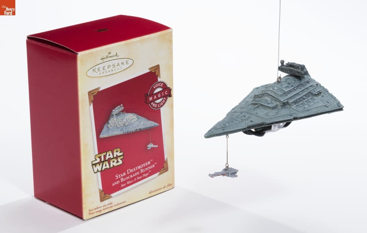Hallmark "Star Wars A New Hope: Star Destroyer and Blockade Runner" Christmas Ornament, 2004