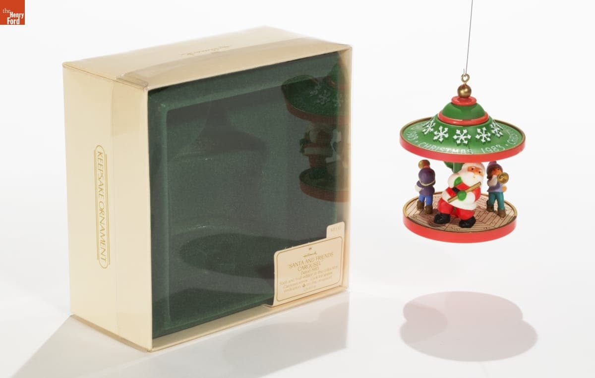 Hallmark "Carousel Series: Santa and Friends" Christmas Ornament, 1983
