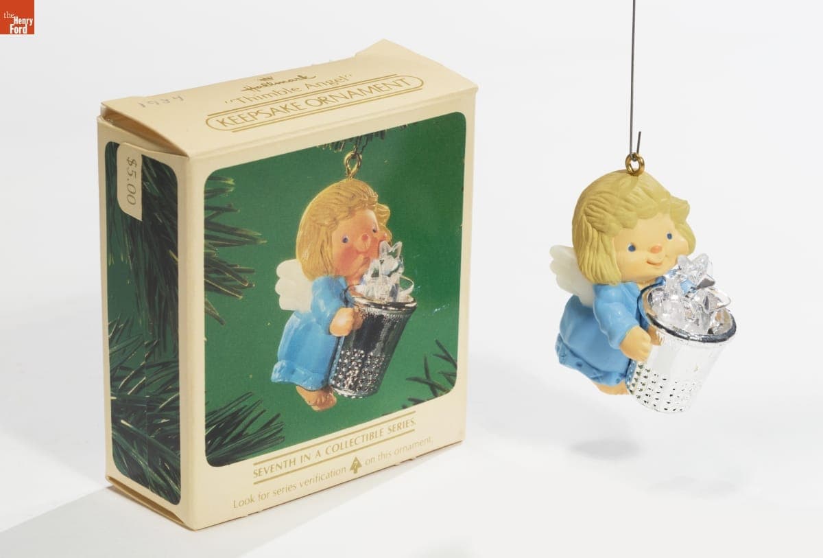 Hallmark "Thimble Series: Thimble Angel" Christmas Ornament, 1984