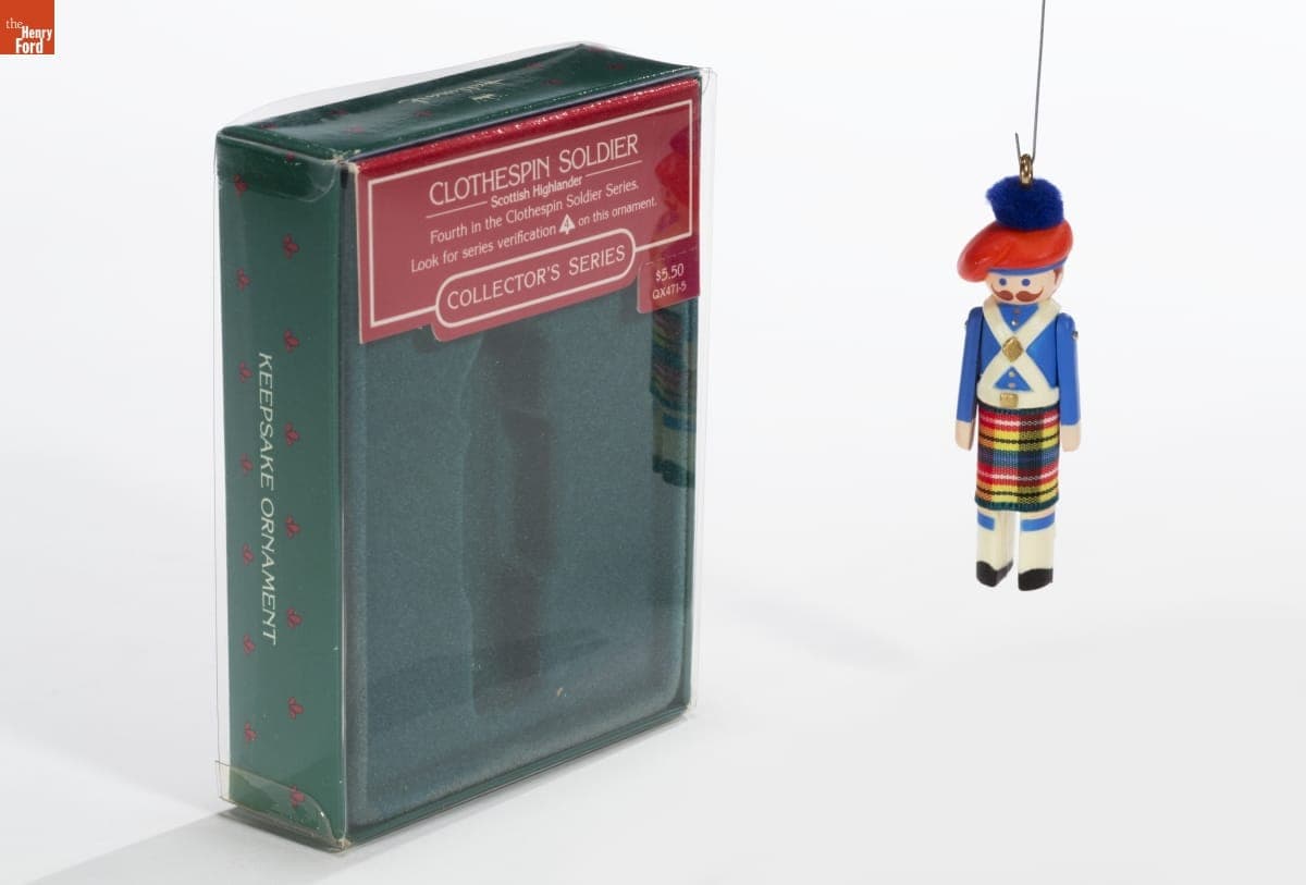 Hallmark "Clothespin Soldier Series: Scottish Highlander" Christmas Ornament, 1985