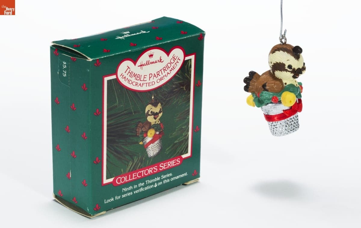 Hallmark "Thimble Series: Partridge" Christmas Ornament, 1986