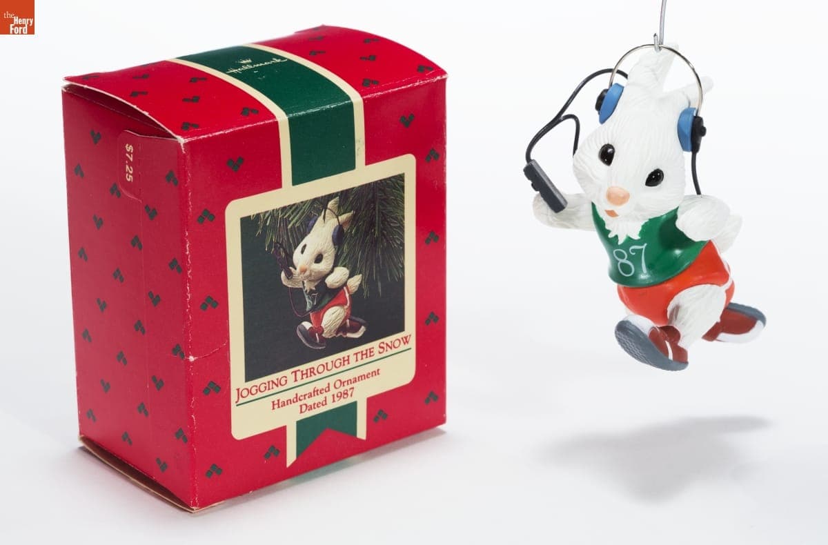 Hallmark "Jogging Through the Snow" Christmas Ornament, 1987