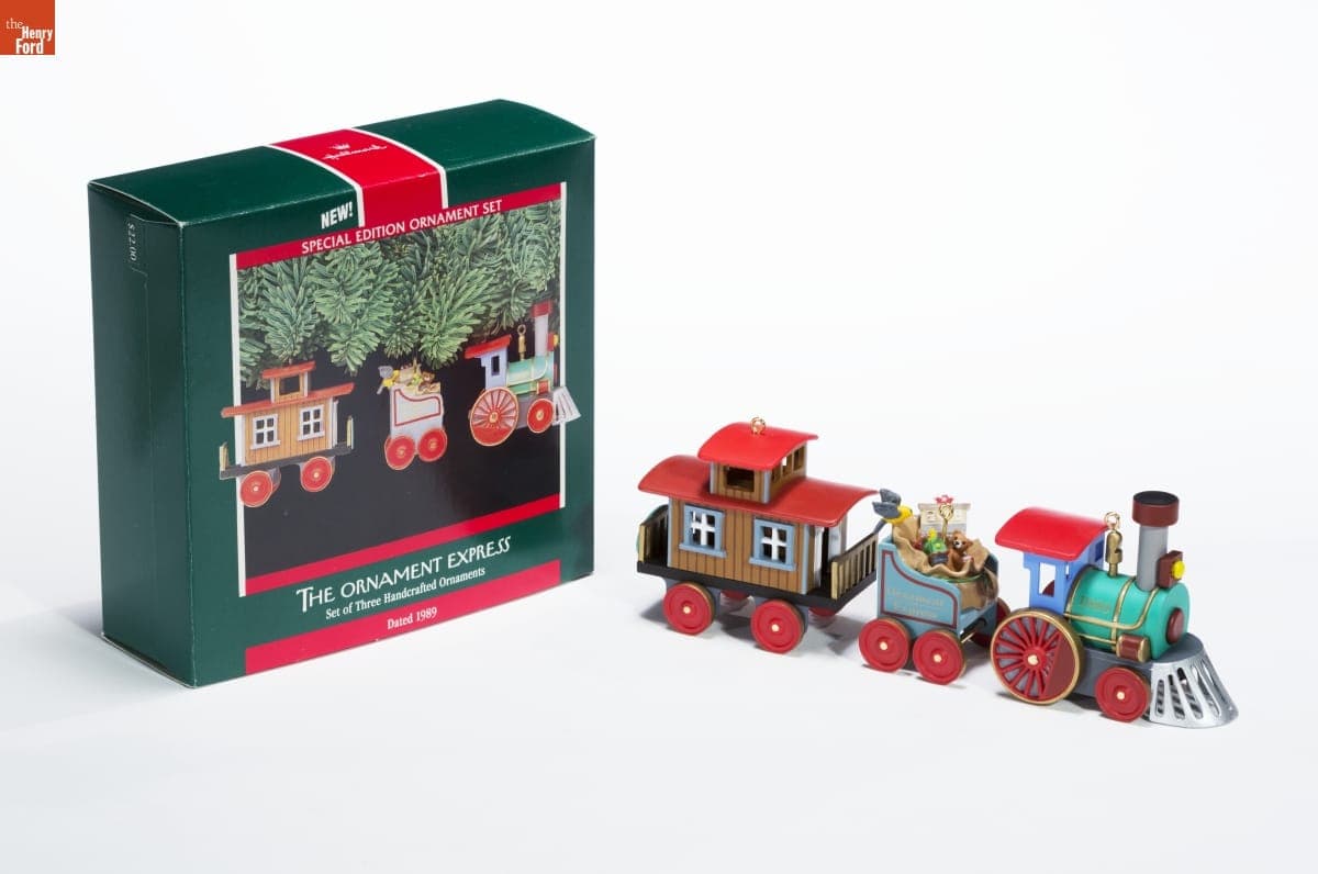 Hallmark "The Ornament Express" Christmas Ornament Set, 1989