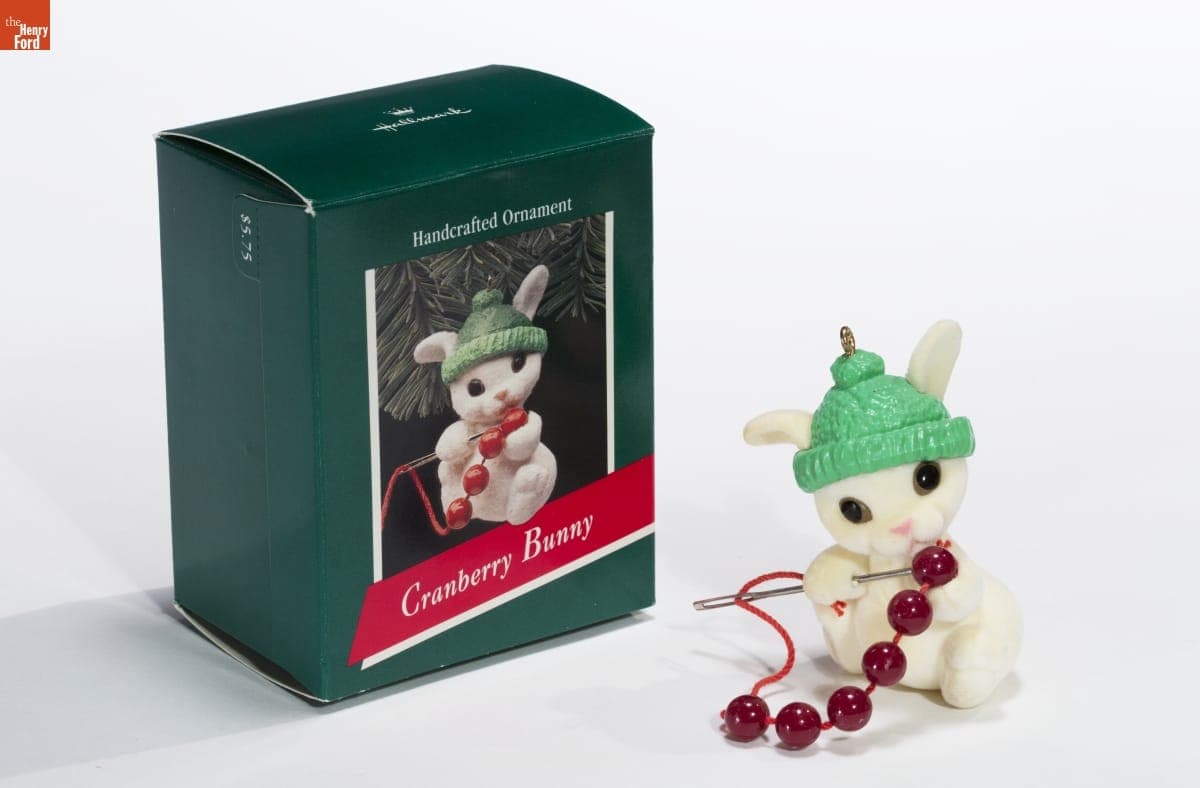 Hallmark "Cranberry Bunny" Christmas Ornament, 1989