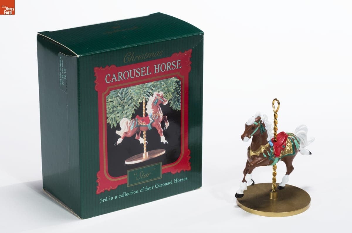 Hallmark "Christmas Carousel Horse Collection: Star" Christmas Ornament, 1989