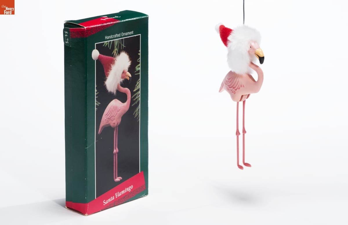 Hallmark "Santa Flamingo" Christmas Ornament, 1988