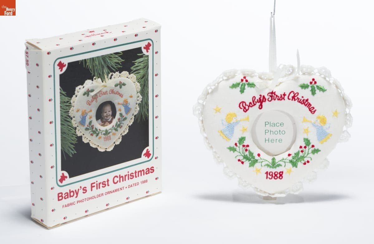 Hallmark "Baby's First Christmas" Photoholder Christmas Ornament, 1988