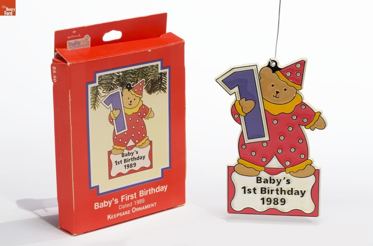 Hallmark "Baby's First Birthday" Christmas Ornament, 1989