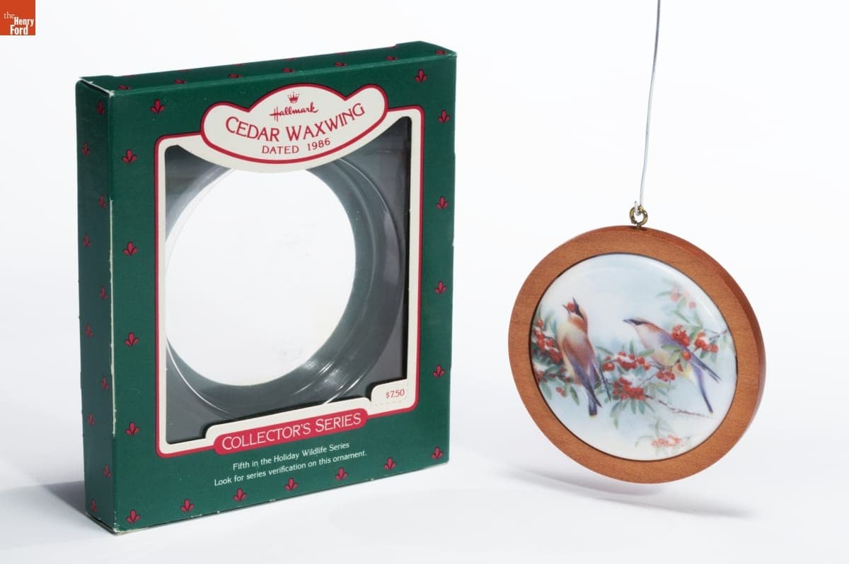 Hallmark "Holiday Wildlife: Cedar Waxwing" Christmas Ornament, 1986