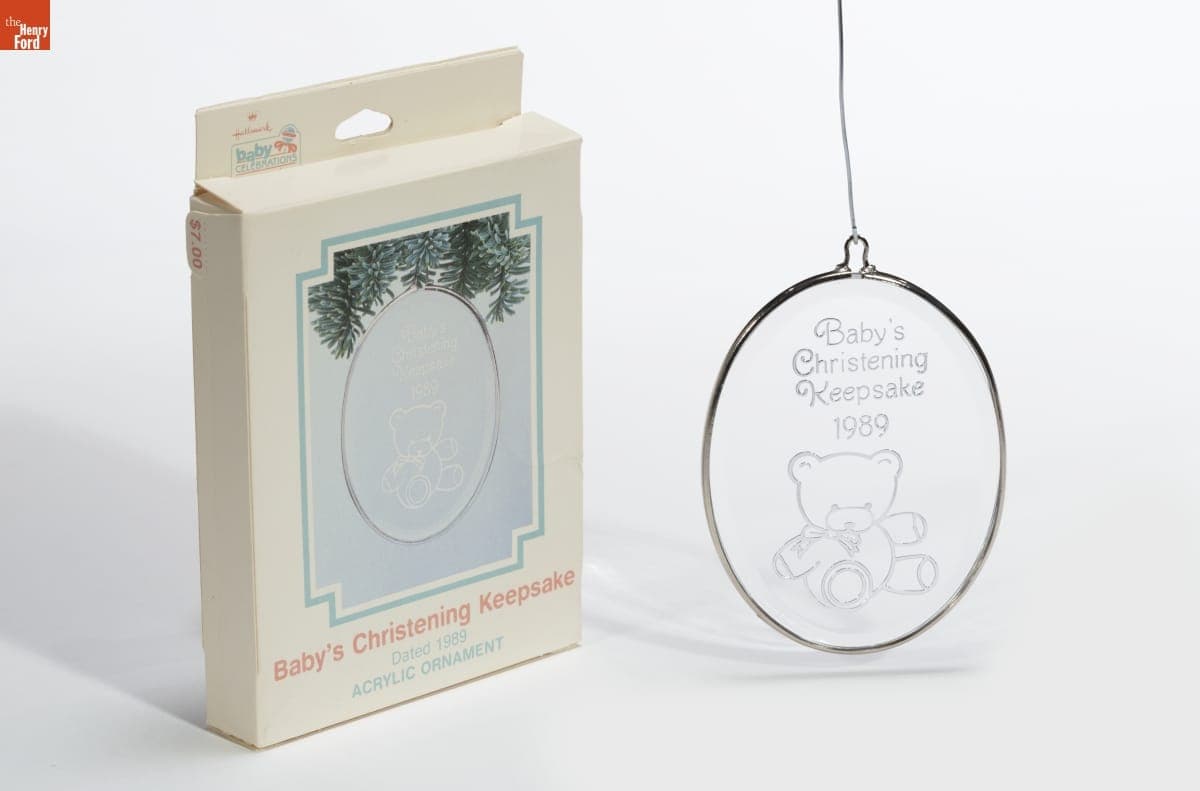 Hallmark "Baby's Christening Keepsake" Christmas Ornament, 1989