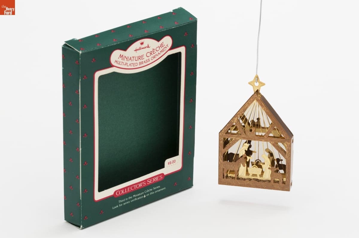Hallmark "Miniature Creche" Christmas Ornament, 1987