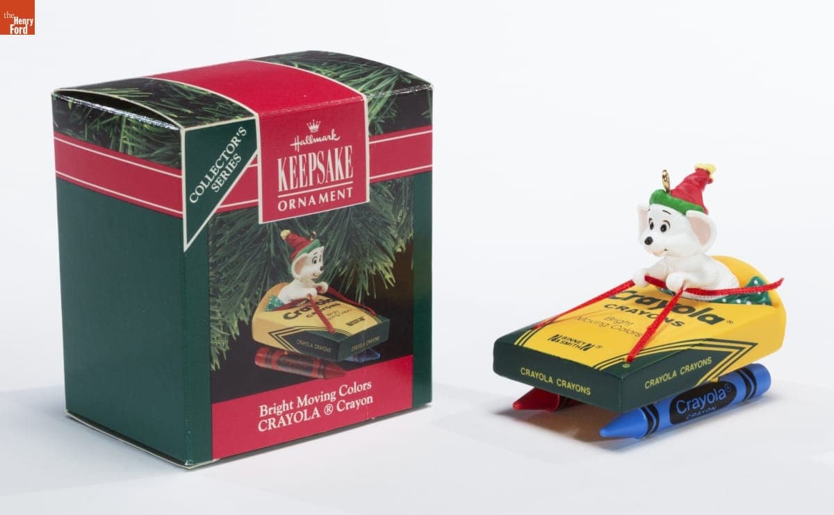 Hallmark "CRAYOLA Crayon Series: Bright Moving Colors" Christmas Ornament, 1990