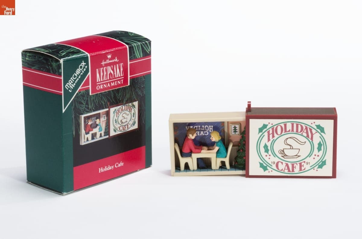 Hallmark "Holiday Cafe" Christmas Ornament, 1991