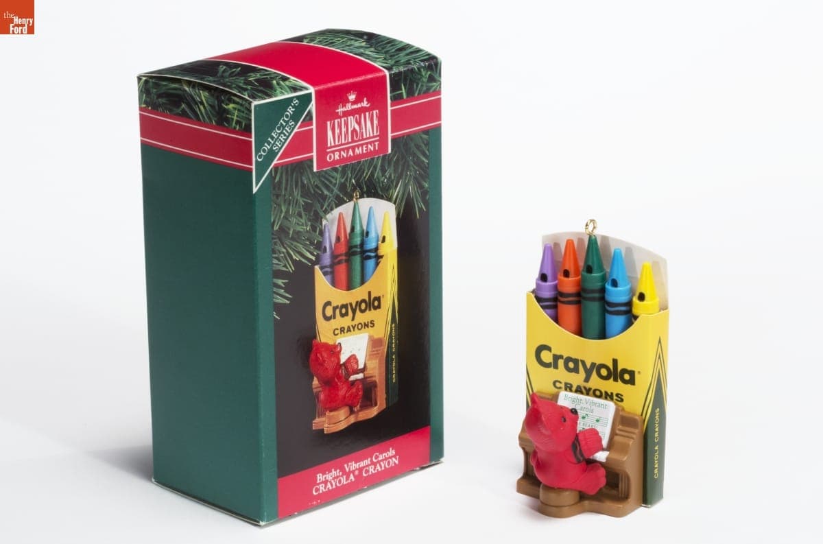 Hallmark "CRAYOLA Crayon Series: Bright Vibrant Carols" Christmas Ornament, 1991