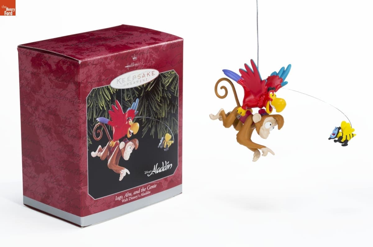 Hallmark "Disney's Aladdin: Iago, Abu, and The Genie" Christmas Ornament, 1998