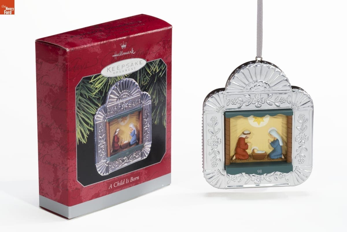Hallmark "A Child is Born" Christmas Ornament, 1998
