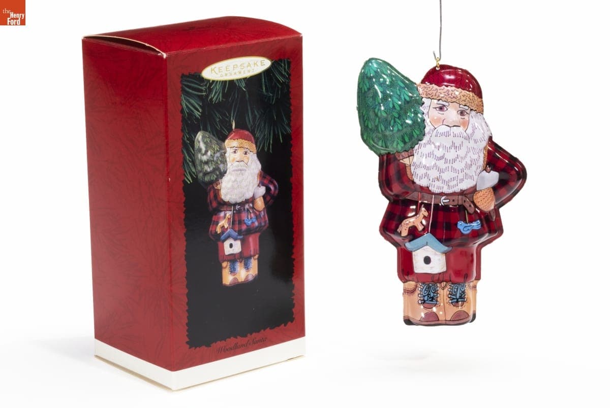 Hallmark "Woodland Santa" Christmas Ornament, 1996