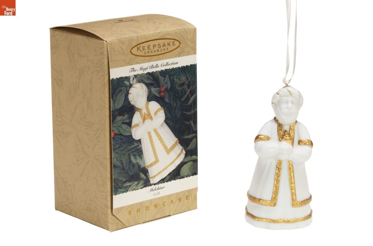 Hallmark "Magi Bells: Melchior (Gold)" Christmas Ornament, 1996