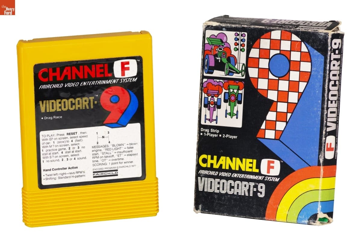 Fairchild Videocart-9 Game, "Drag Race," 1977