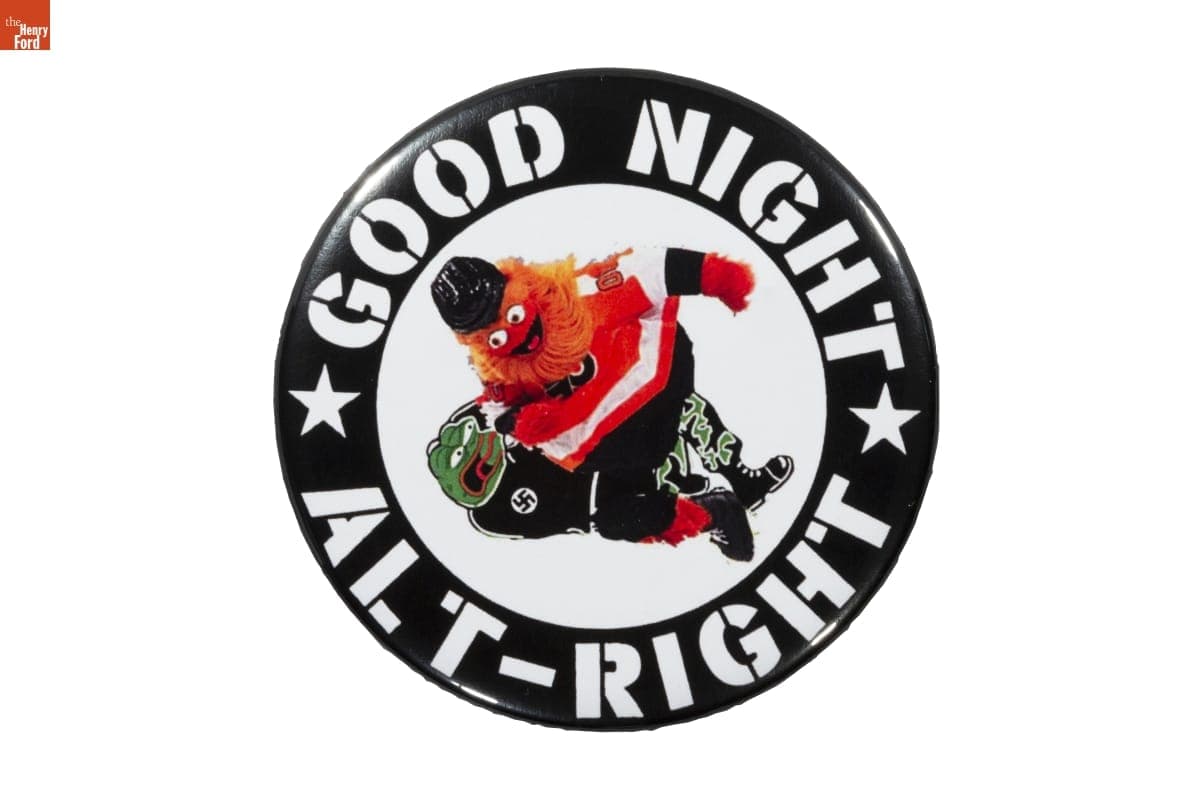 "Good Night Alt-Right" Button, 2020
