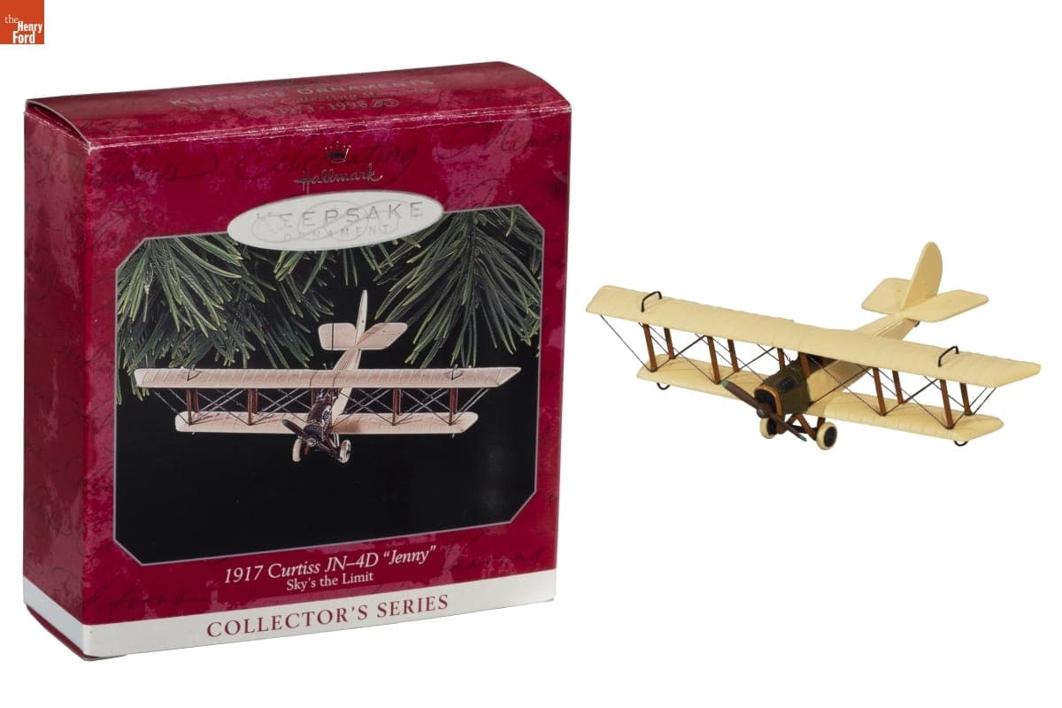 Hallmark "Sky's the Limit Series: 1917 Curtiss JN-4D "Jenny"" Christmas Ornament, 1998
