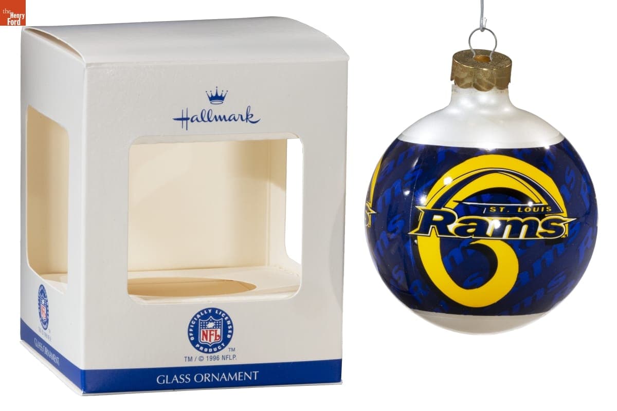 Hallmark "NFL Ball Ornament: St. Louis Rams" Christmas Ornament, 1996
