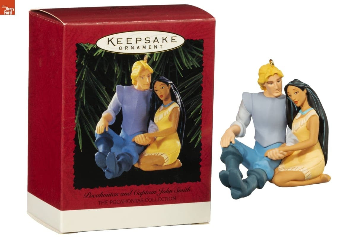 Hallmark "The Pocahontas Collection: Pocahontas and Captain John Smith" Christmas Ornament, 1995