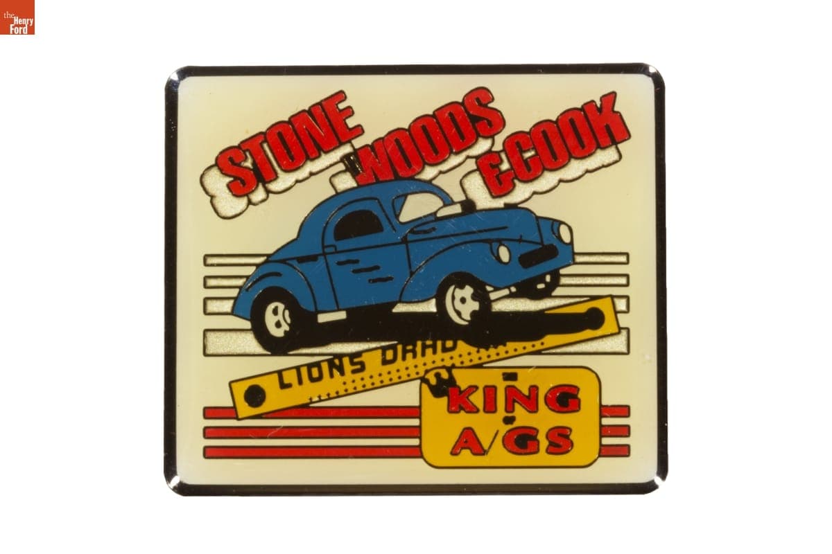 "Stone, Woods & Cook 1941 Willys Dragster" Lapel Pin, circa 2021