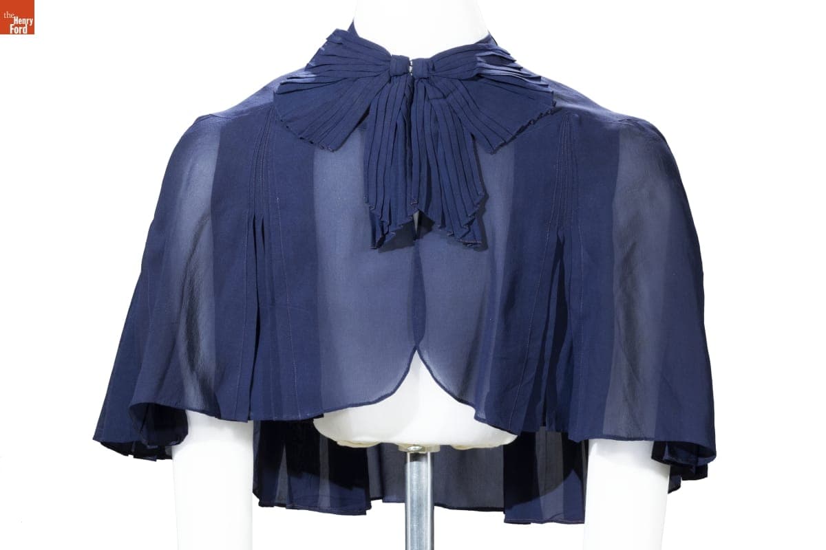 Blue Crepe Cape, circa 1930