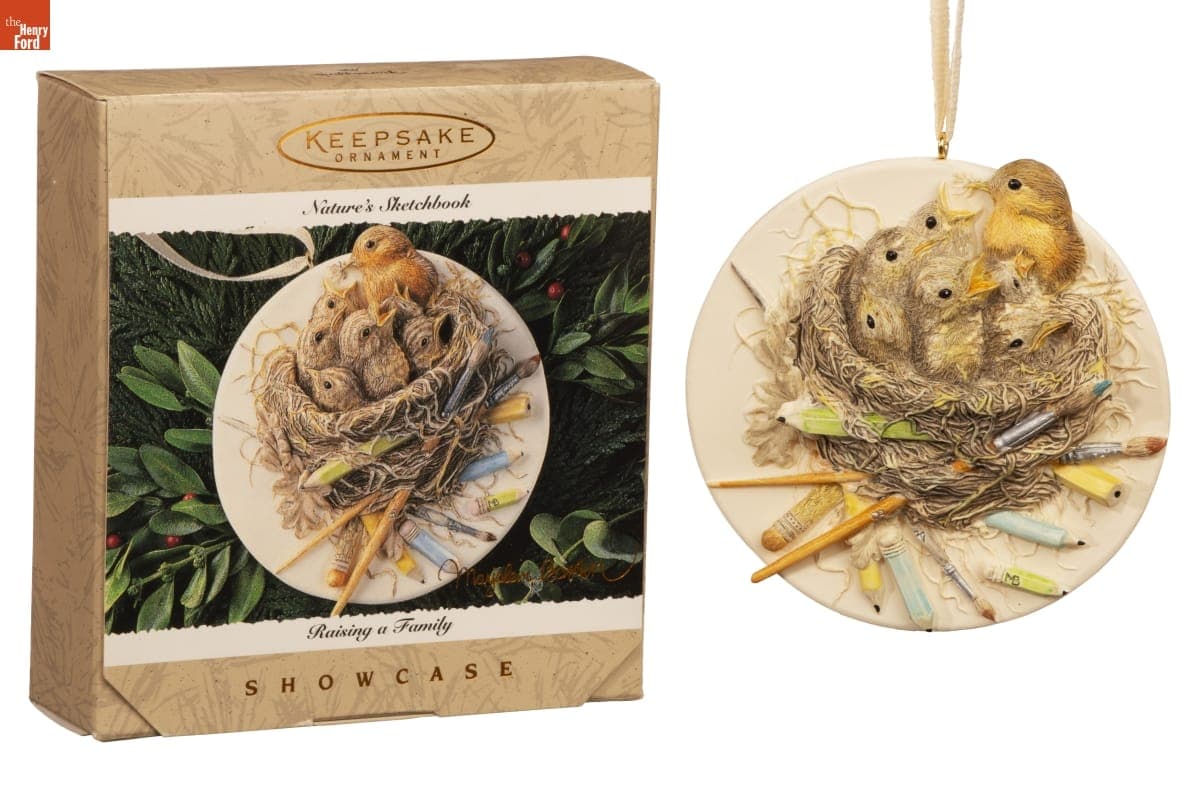 Hallmark "Nature's Sketchbook: Raising a Family" Christmas Ornament, 1995